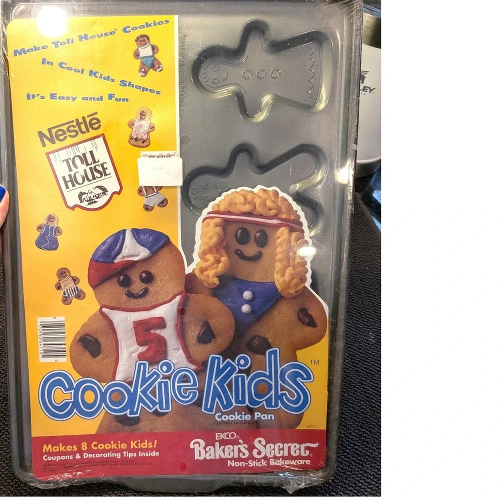 Vintage Ekco Bakers Secret Nestle Toll House Cookie Kids Pan Non-Stick